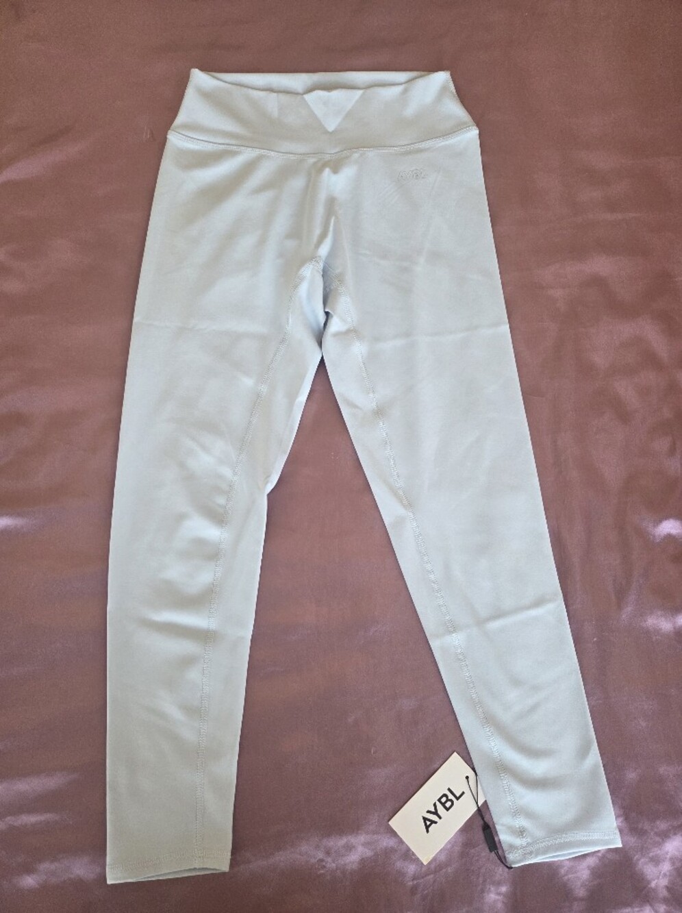 NWT Womens AYBL Pastel Blue Staple Sculpting Leggins - Size L